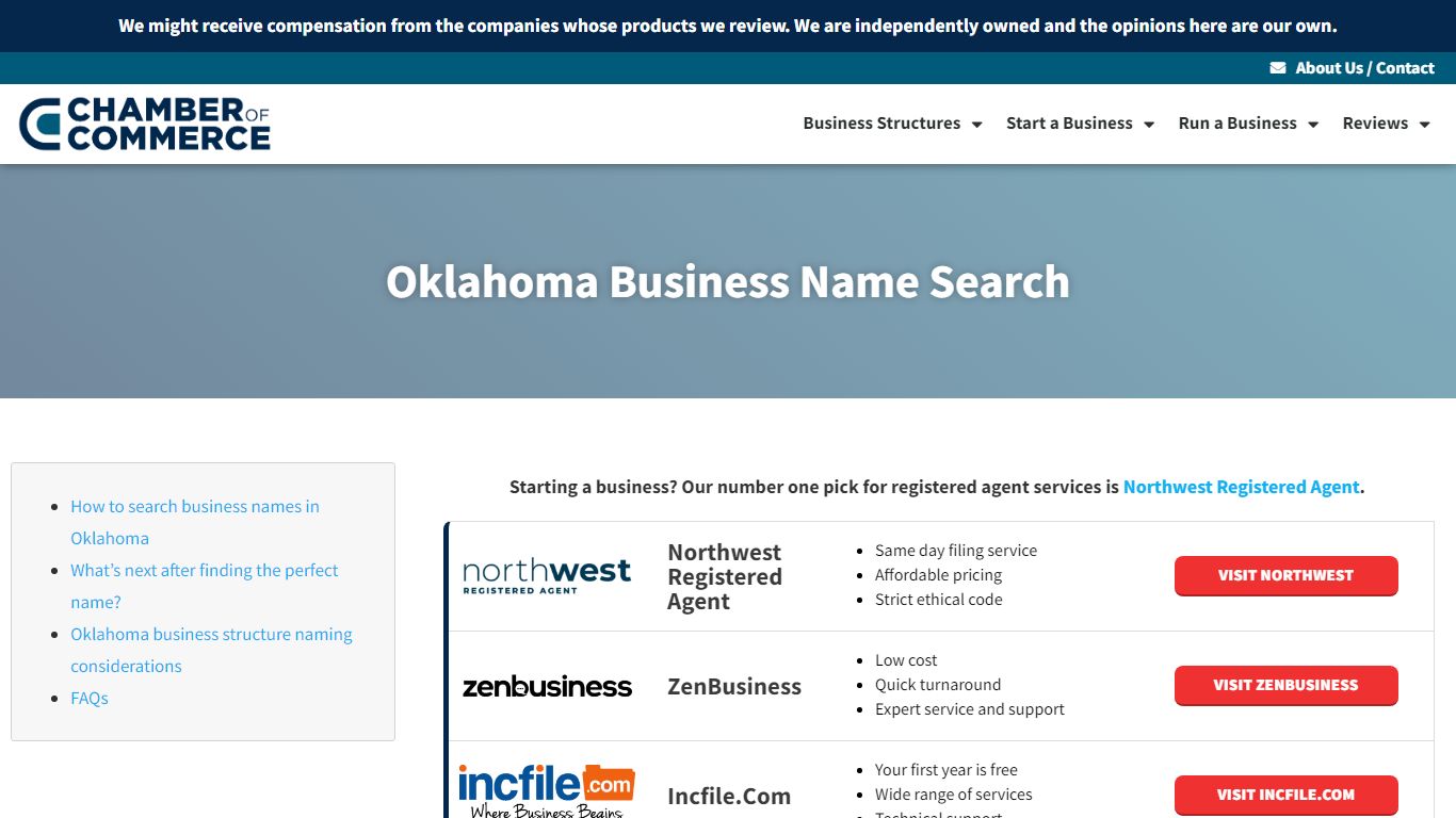 Oklahoma Business Name Search | Chamber of Commerce